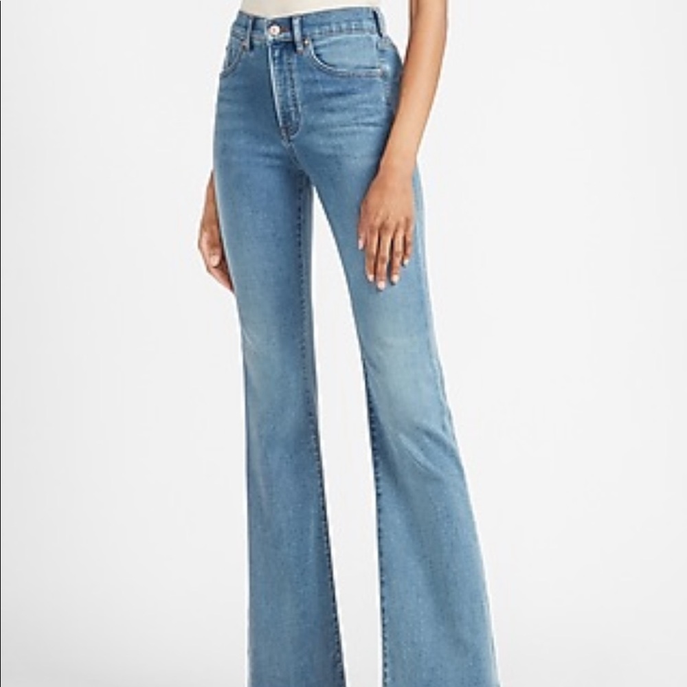 Express lux comfort flare jeans